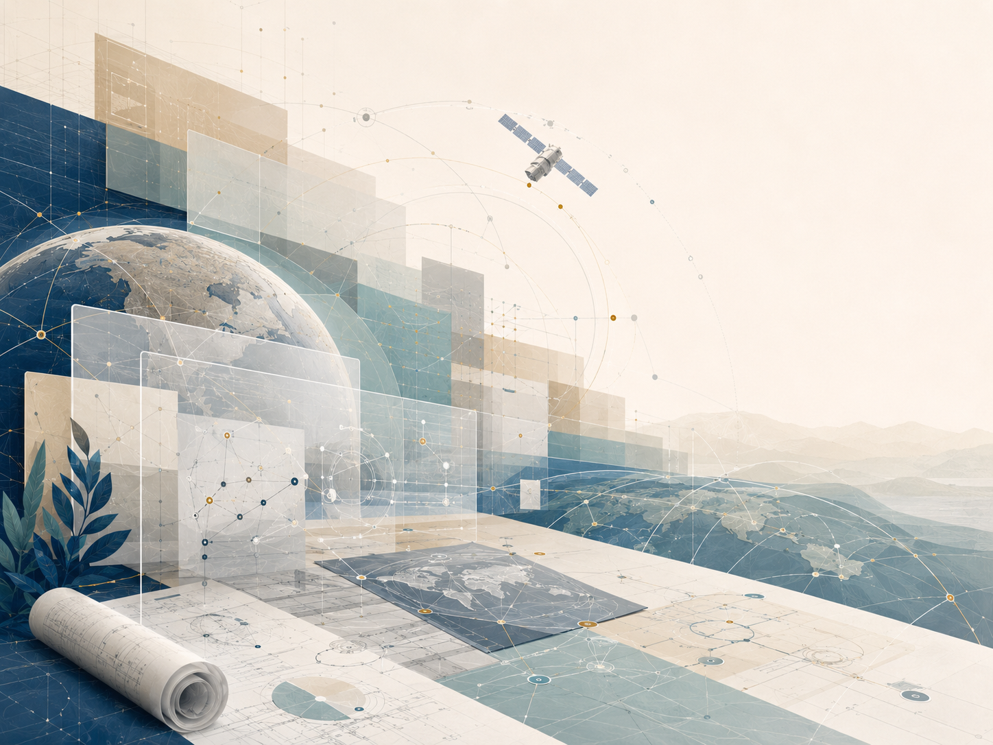 Visual representing International Program Management, R&D & Space Systems